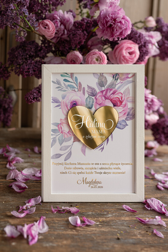 Prezenty dla Mamy ramki, puzzle, ramki na zdjęcia  cudny prezent dla mamy ozdobna ramka z życzeniami, wyjątkowy prezent z okazji dnia matki 06/serceD/DLAMAMY