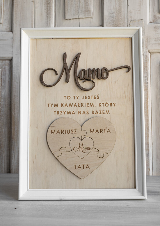 Prezenty dla Mamy ramki, puzzle, ramki na zdjęcia  wyjątkowy prezent na dzień mamy, super prezent dla mamy wyjątkowa tabliczka na dzień matki, tabliczk 02/TabR/Mama