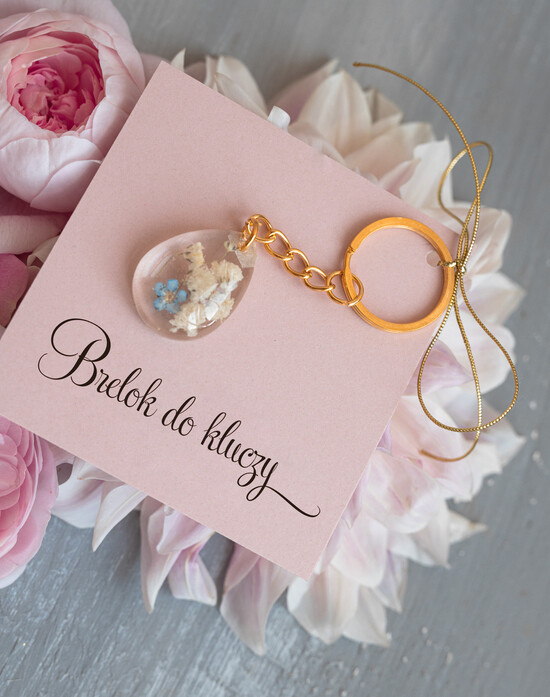 Prezenty dla Mamy biżuteria, pudełka, szkatułki na biżuterie  Elegancki prezent dla Mamy, brelok do kluczy z niezapominajką, wyjątkowy prezent dla Mamy, prezent n 01/brelok/DLAMAMY