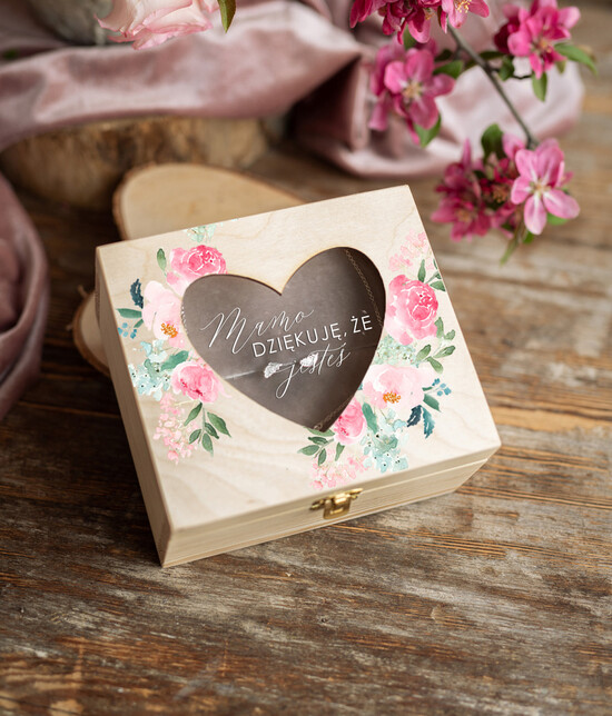 Prezenty dla Mamy biżuteria, pudełka, szkatułki na biżuterie  cudowny prezent na dzień matki pudełko na biżuterię  05/szkM/DLAMAMY