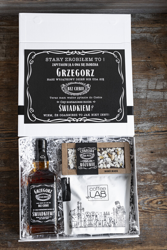 Prezenty dla świadków boxy prezentowe dla Świadka  męski zestaw dla świadka prośba o świadkowanie, prezent dla świadka, box prezentowy dla świadka, czy 04/boxNow/swiadek