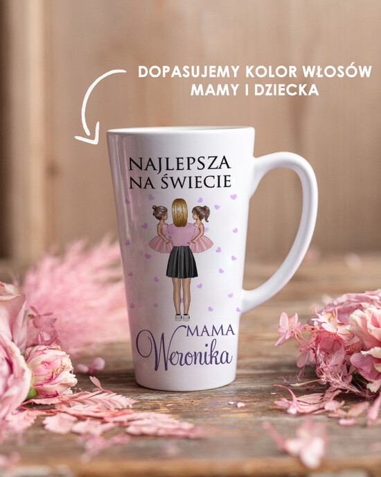 Prezenty dla Mamy Gadżety, Bluzy, Koszulki pomysł na prezent na dzień mamy kubek do latte, urodzinowy upominek dla mamy  05/kubek/DLAMAMY