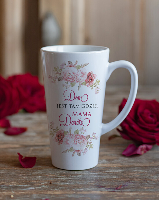 Prezenty dla Mamy Gadżety, Bluzy, Koszulki pomysł na prezent z okazji dnia Matki kubek do Latte z imieniem Mamy urodzinowy prezent dla Mamy    12/kubekkartka/DLAMAMY