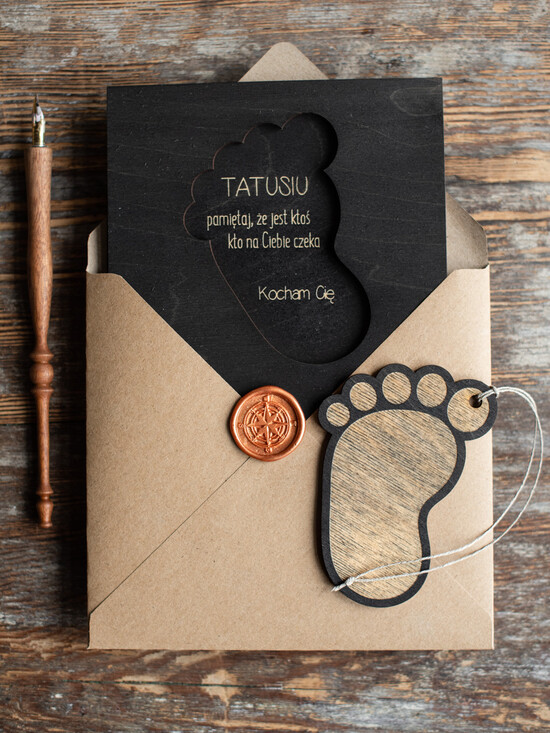Prezenty dla Taty dzien ojca zestawy dla Taty prezent z okazji dnia taty kartka z zawieszką do auta  02/KAR/DLATATY