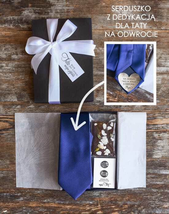 Zaproszenia dla Rodziców  Tato czy poprowadzisz mnie do ołtarza  Tato czy poprowadzisz mnie do ołtarza - Zaproszenie Ślubne dla Rodziców - Granatowy  Krawat dla Taty 08/pudM/tata