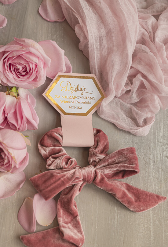 wieczór Panieński podziękowania za wieczór panieński gumka do włosów prezent na wieczór panieński, Scrunchies podziękowania za wieczór panieński, upomine 02/gumka/WP