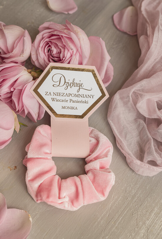 wieczór Panieński podziękowania za wieczór panieński gumka do włosów prezent na wieczór panieński, Scrunchies podziękowania za wieczór panieński, upomine 03/gumka/WP