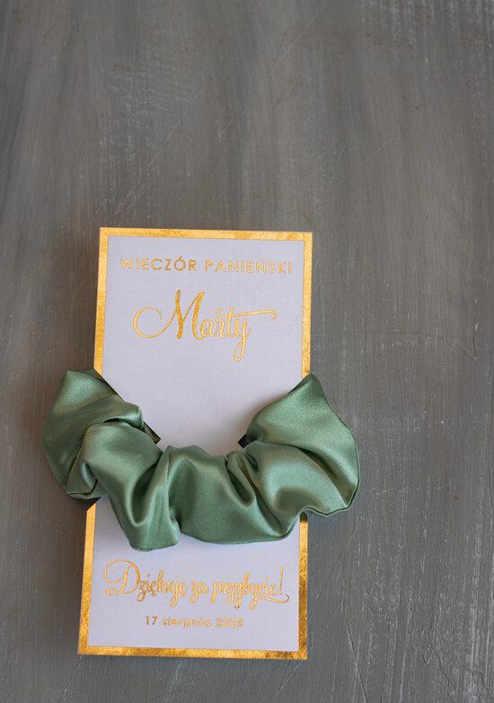 wieczór Panieński podziękowania za wieczór panieński gumka do włosów prezent na wieczór panieński, Scrunchies podziękowania za wieczór panieński, upomine 05/gumka/WP