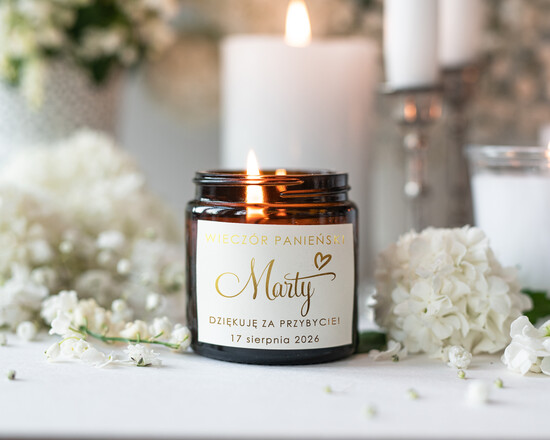wieczór Panieński podziękowania za wieczór panieński pachnąca świeczka prezent na wieczór panieński, podziękowania za wieczór panieński, super prezenty d 01/swieczka/WP
