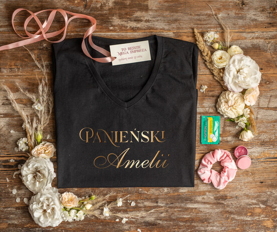 wieczór Panieński zestawy podziekowania na wieczór panieński     koszulka z napisem na wieczór panieński prezent na panieński 05/koszulkaZES/wpan