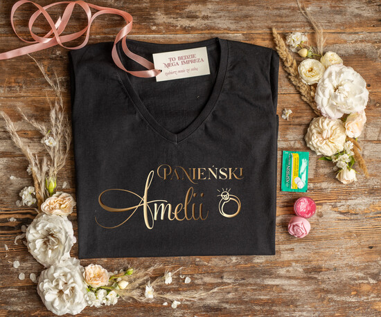 wieczór Panieński zestawy podziekowania na wieczór panieński     podziękowania za wieczór panieński, Gadżety na panieński koszulka z napisami  06/koszulkaZES/wpan