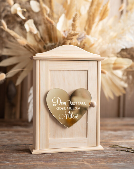  Prezenty dla Młodej Pary  Skarbonki, skrzynki na klucze, pudełka na pieniądze   prezent ślubny dla Pary Młodej drewniana skrzynka na klucze z dedykacją    03/skrzyneczka/ParaMloda