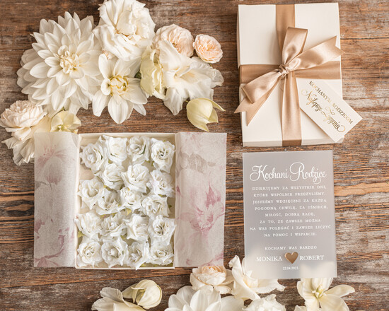 Prezenty, Podziękowania dla Rodziców zestawy słodkości, pudełka na prezenty  podziękowania ślubne dla rodziców 10/boxM/Rodzice