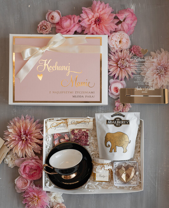 Prezenty, Podziękowania dla Mamy  zestawy z kubkiem lub filiżanką   Co kupić Mamie w prezencie na podziękowanie na weselu, fajne pomysły na prezent dla Mamy, podziękowa 02/boxFn2/Mama