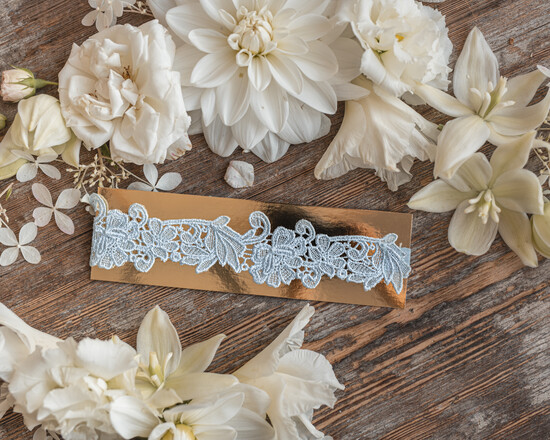 Panna Młoda  podwiązki ślubne podwiązka ślubna koronkowa 04/kr/podw