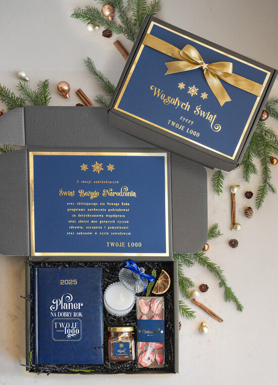 Prezenty oferta dla Firm kalendarze  Prezenty świąteczne dla klientów zestaw z kalendarzem, Upominek biznesowy terminarz z Logo firmy , P 04/TreminarzNm/swieta