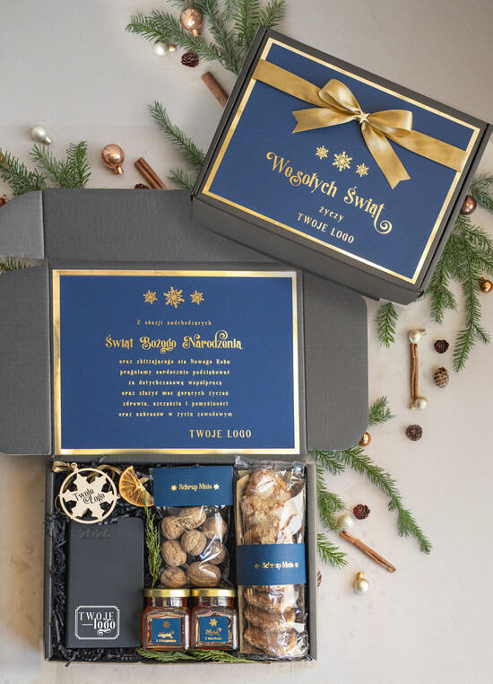 Prezenty oferta dla Firm kalendarze  Prezenty świąteczne dla klientów zestaw z kalendarzem, Upominek biznesowy terminarz z Logo firmy , P 02/TreminarzNm/swieta