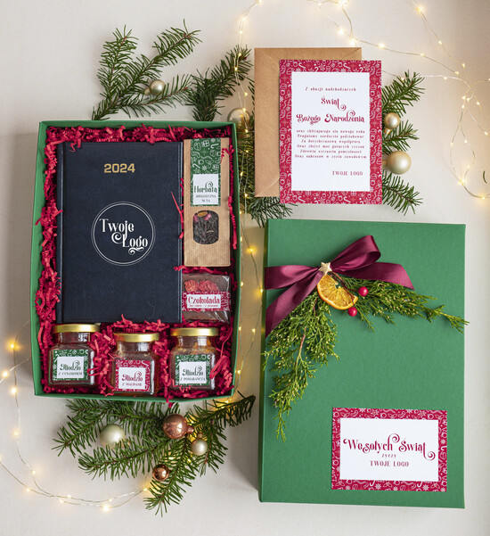 Prezenty oferta dla Firm kalendarze  Prezenty świąteczne dla klientów zestaw z kalendarzem A5, Upominek biznesowy Terminarz dzienny z Log 05/kalendarzD/swieta