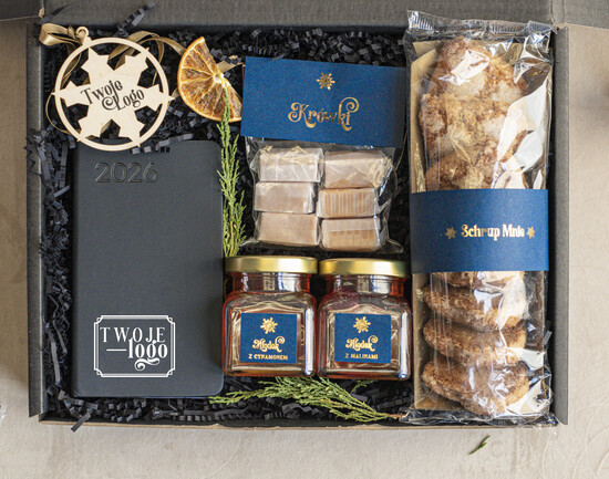 Prezenty oferta dla Firm kalendarze  Prezenty świąteczne dla klientów zestaw z kalendarzem, Upominek biznesowy terminarz z Logo firmy , P 01/TreminarzNm/swieta