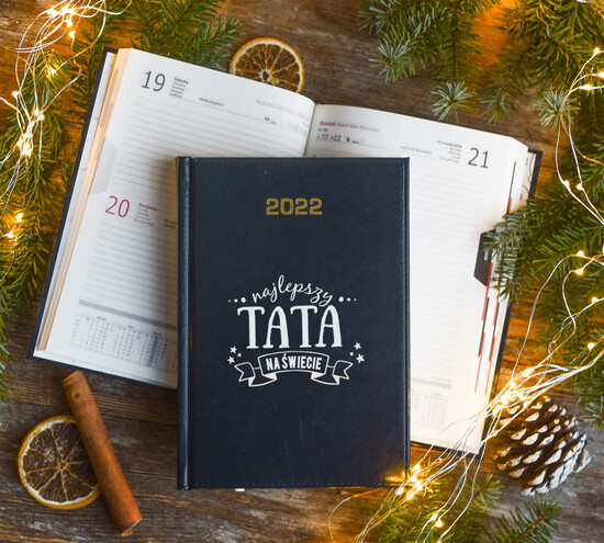 prezenty dla niego kalendarze wyjątkowy prezent na święta dla taty Terminarz dzienny - Kalendarz z nadrukiem na okladce - Twoj nad 13/kalendarz/prez
