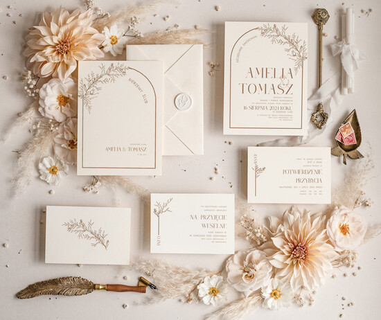 Zaproszenia ślubne Proste i Nowoczesne  nowoczesne zaproszenia slubne, proste zaproszenia na ślub, delikatne zaproszenia slubne, eleganckie  16/Now/z