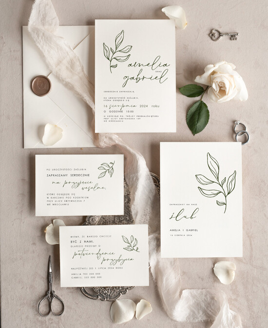 Zaproszenia ślubne Proste i Nowoczesne  nowoczesne zaproszenia ślubne, rustykalne zaproszenia na ślub, eleganckie zaproszenia slubne, delika 49/Now/z