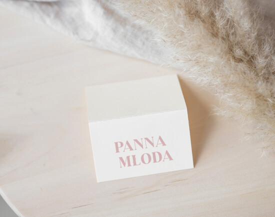 Winietki Nowoczesne prosta forma  wizytówki na stół weselny, eleganckie winietki na stół weselny, wizytówki ślubne, nowoczesne wizytów 58/Now/w