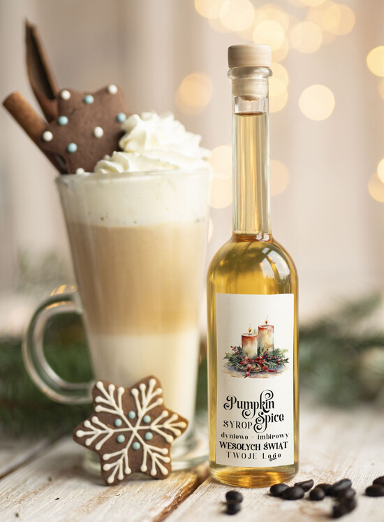 drobne prezenty dla firm MIODY KONFITURY SOKI Syrop do kawy Pumpkin Spice Dyniowy  biznesowe Upominki firmowe dla pracowników 07/MKJ/USOPS