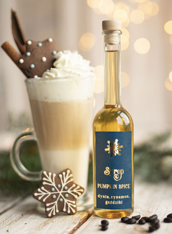 drobne prezenty dla firm MIODY KONFITURY SOKI Syrop do kawy Pumpkin Spice Dyniowy Upominki firmowe, drobne upominki Dla Firm dla pracowników, gadż 13/MKJ/USOP