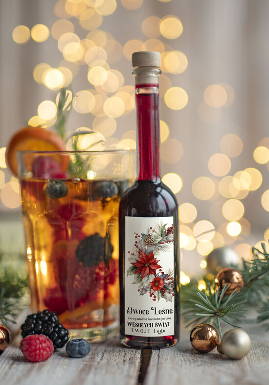drobne prezenty dla firm MIODY KONFITURY SOKI Upominki firmowe na Boże Narodzenie sok malinowy, drobne upominki na święta dla pracowników 09/MKJ/USOL