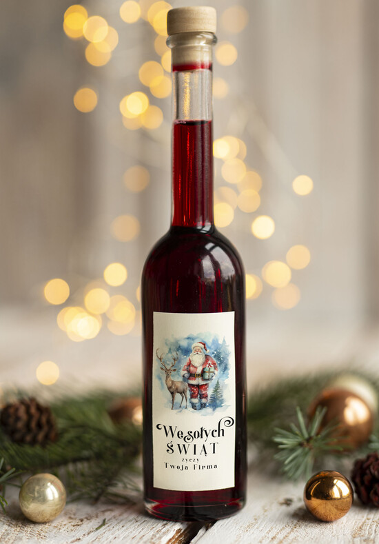 drobne prezenty dla firm MIODY KONFITURY SOKI Upominki firmowe na Boże Narodzenie sok malinowy, drobne upominki na święta dla pracowników 11/MKJ/USOK