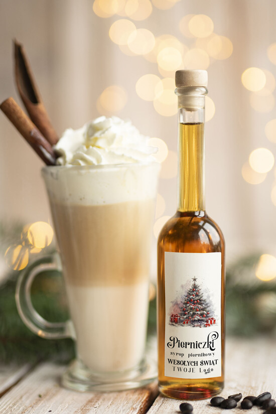 drobne prezenty dla firm MIODY KONFITURY SOKI Syrop do kawy Pierniczkowy Upominki firmowe boznedowe drobne upominki na święta dla pracowników 05/MKJ/USOP