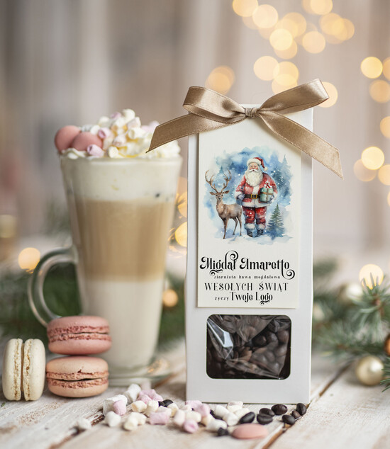 drobne prezenty dla firm HERBATA KAWA Drobne prezenty dla firm na boże narodzenie kawa ameretto, drobne upominki na święta dla pracowników 11/MKJ/UKAWAAmSR