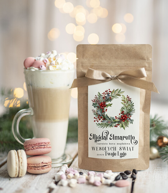 drobne prezenty dla firm HERBATA KAWA Drobne prezenty dla firm na boże narodzenie kawa ameretto, drobne upominki na święta dla pracowników 08/MKJ/UKAWAAmSRP