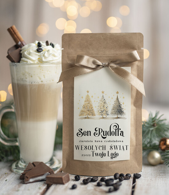 drobne prezenty dla firm HERBATA KAWA Drobne prezenty dla firm na boże narodzenie kawa czekoladowa, drobne upominki na święta dla pracowni 02/MKJ/UKAWACzSRp