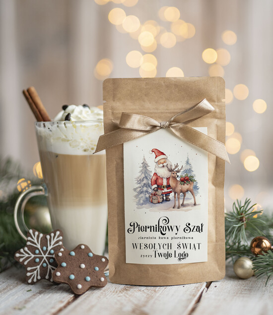 drobne prezenty dla firm HERBATA KAWA Drobne prezenty dla firm na boże narodzenie kawa piernikowa, drobne upominki na święta dla pracownik 01/MKJ/UKawaPSRp