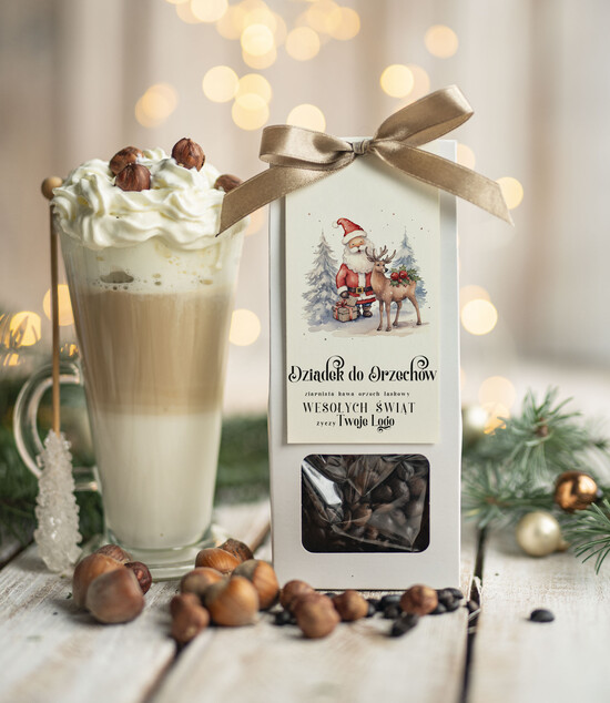 drobne prezenty dla firm HERBATA KAWA Drobne prezenty dla firm na boże narodzenie kawa orzechowa, drobne upominki na święta dla pracownikó 01/MKJ/UKAWAAmSR