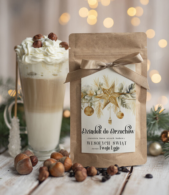 drobne prezenty dla firm HERBATA KAWA Drobne prezenty dla firm na boże narodzenie kawa orzechowa, drobne upominki na święta dla pracownikó 12/MKJ/UKAWAOLSRP