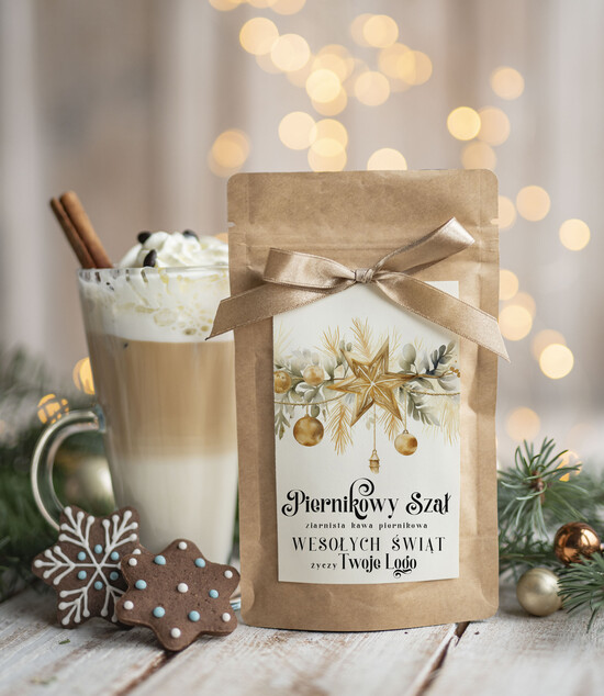 drobne prezenty dla firm HERBATA KAWA Drobne prezenty dla firm na boże narodzenie kawa piernikowa, drobne upominki na święta dla pracownik 12/MKJ/UKawaPSRp