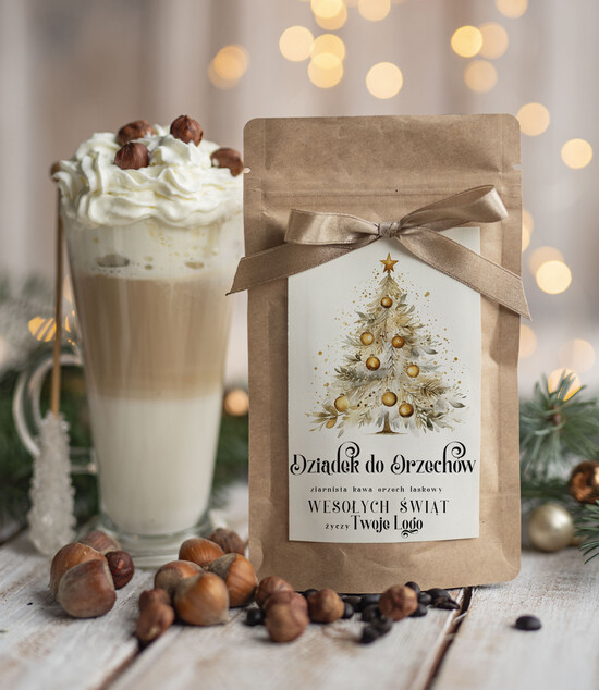 drobne prezenty dla firm HERBATA KAWA Drobne prezenty dla firm na boże narodzenie kawa orzechowa, drobne upominki na święta dla pracownikó 04/MKJ/UKAWAOLSRP