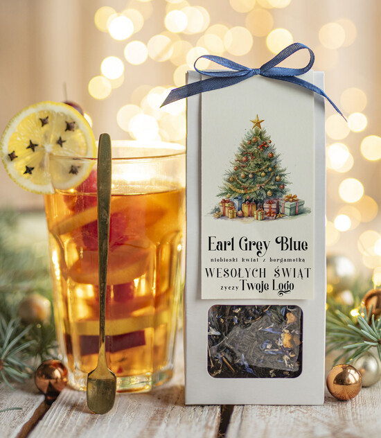 drobne prezenty dla firm HERBATA KAWA herbata swiateczna prezent, Upominki firmowe na Boże Narodzenie herbata Earl Grey, Herbata świąteczn 03/MKJ/UDHERBEG