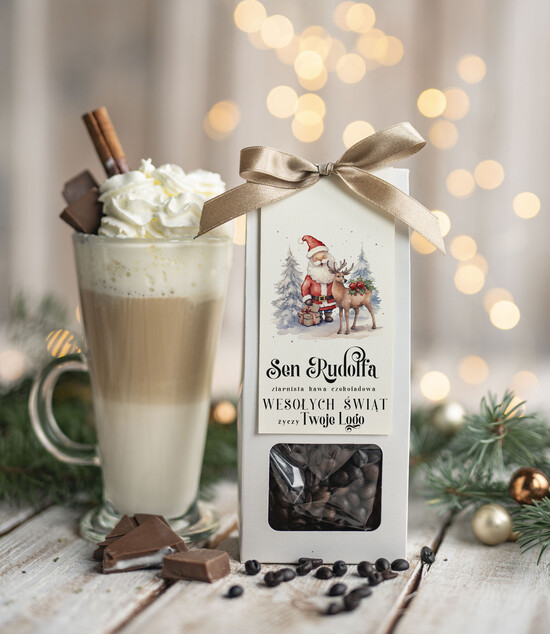 drobne prezenty dla firm HERBATA KAWA Drobne prezenty dla firm na boże narodzenie kawa czekoladowa, drobne upominki na święta dla pracowni 01/MKJ/UKAWACzSR