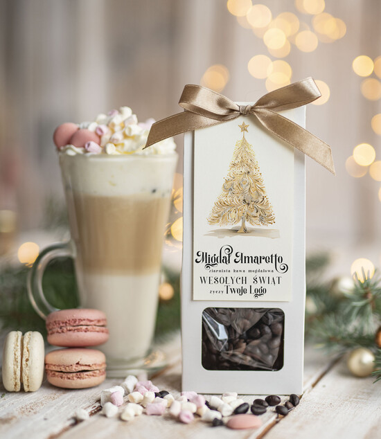 drobne prezenty dla firm HERBATA KAWA Drobne prezenty dla firm na boże narodzenie kawa ameretto, drobne upominki na święta dla pracowników 02/MKJ/UKAWAAmSR