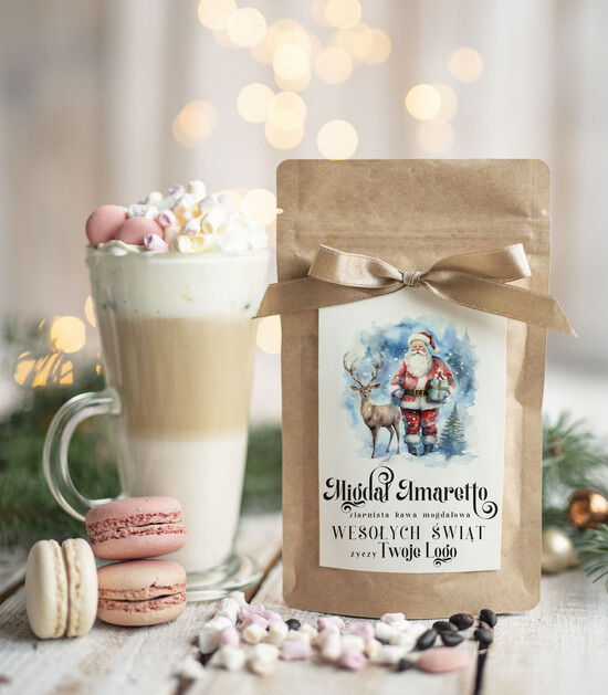 drobne prezenty dla firm HERBATA KAWA Drobne prezenty dla firm na boże narodzenie kawa ameretto, drobne upominki na święta dla pracowników 11/MKJ/UKAWAAmSRP