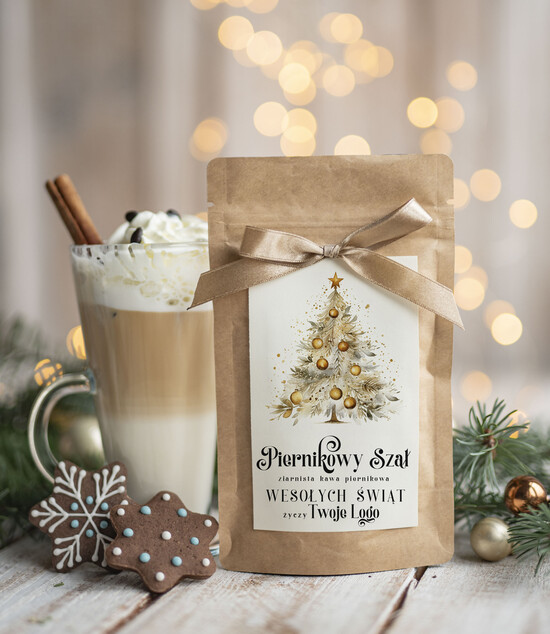 drobne prezenty dla firm HERBATA KAWA Drobne prezenty dla firm na boże narodzenie kawa piernikowa, drobne upominki na święta dla pracownik 04/MKJ/UKawaPSRp