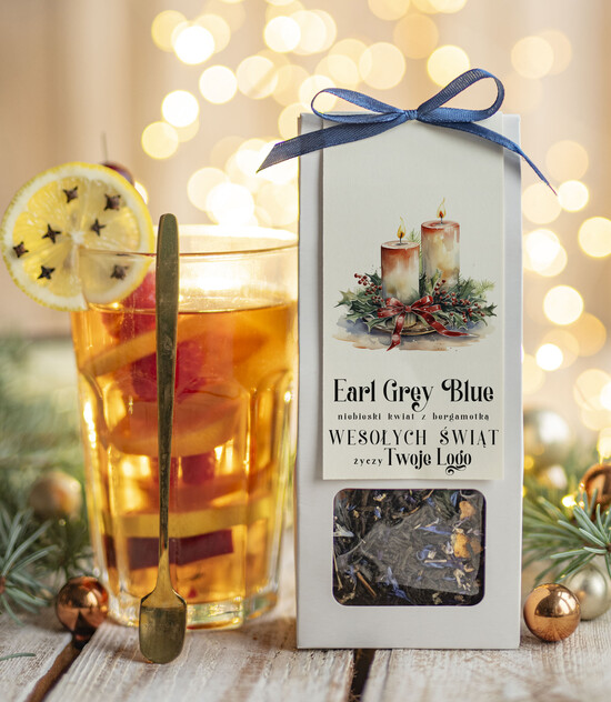 drobne prezenty dla firm HERBATA KAWA herbata swiateczna prezent, Upominki firmowe na Boże Narodzenie herbata Earl Grey, Herbata świąteczn 07/MKJ/UDHERBEG