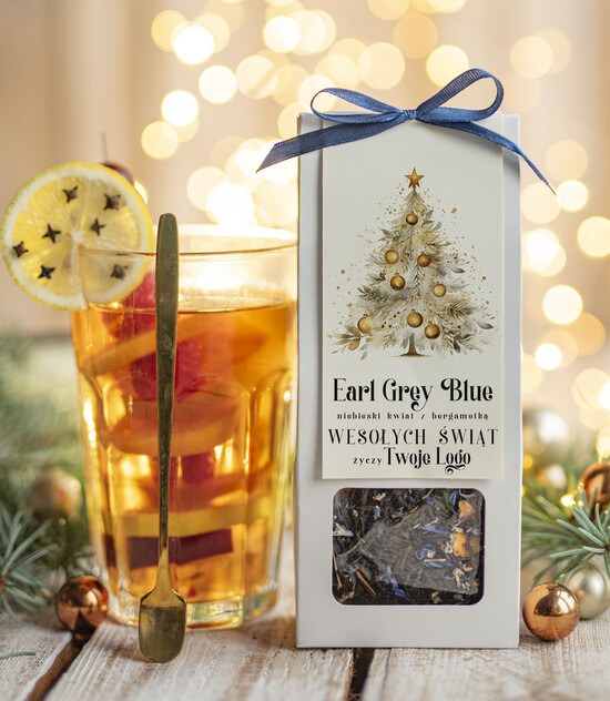 drobne prezenty dla firm HERBATA KAWA herbata swiateczna prezent, Upominki firmowe na Boże Narodzenie herbata Earl Grey, Herbata świąteczn 04/MKJ/UDHERBEG