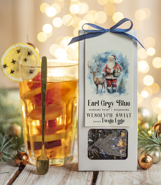 drobne prezenty dla firm HERBATA KAWA herbata swiateczna prezent, Upominki firmowe na Boże Narodzenie herbata Earl Grey, Herbata świąteczn 11/MKJ/UDHERBEG