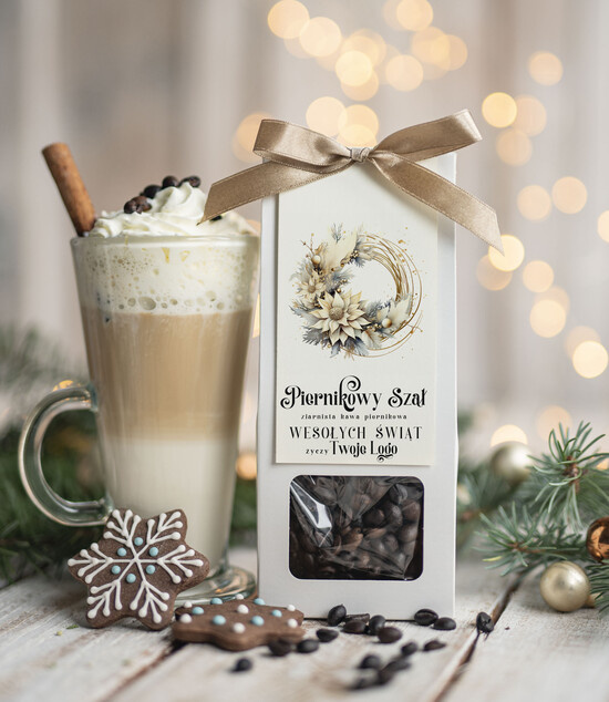 drobne prezenty dla firm HERBATA KAWA Drobne prezenty dla firm na boże narodzenie kawa piernikowa, drobne upominki na święta dla pracownik 10/MKJ/UKawaPSR