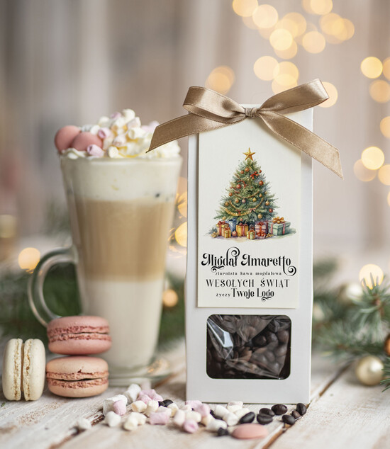 drobne prezenty dla firm HERBATA KAWA Drobne prezenty dla firm na boże narodzenie kawa ameretto, drobne upominki na święta dla pracowników 03/MKJ/UKAWAAmSR